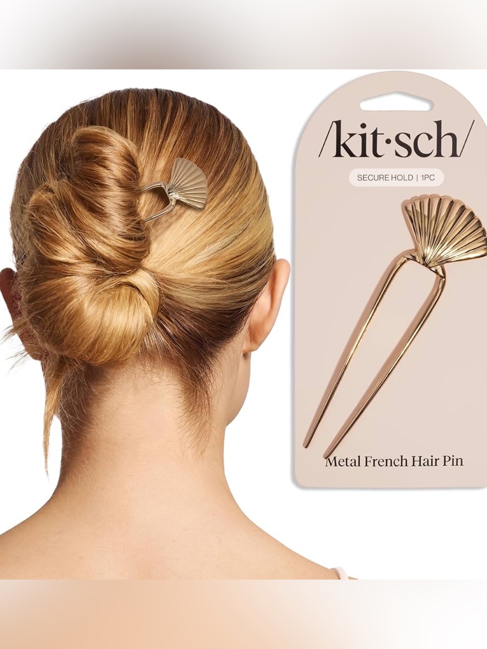 New Kitsch Clamshell Metal French Hairpin